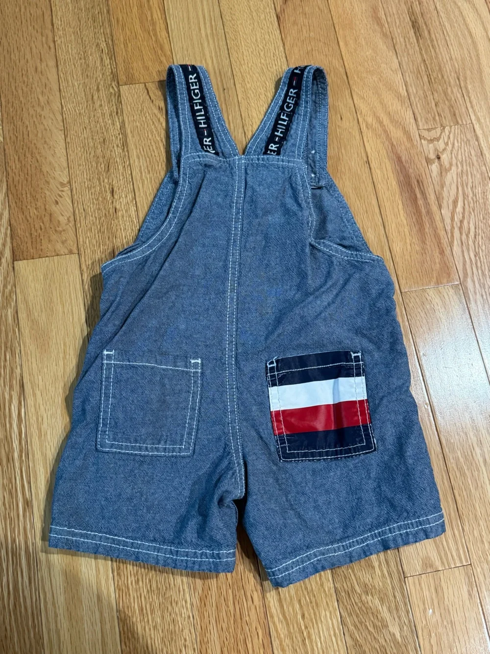 Tommy Hilfiger Denim Short Overalls with Logo